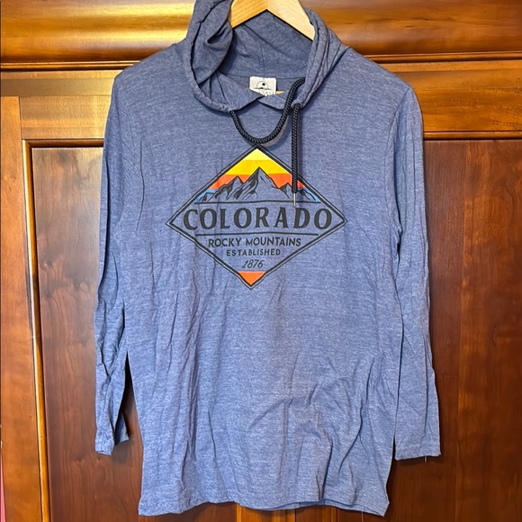 Tops - Colorado Blue Long Sleeve Hoodie